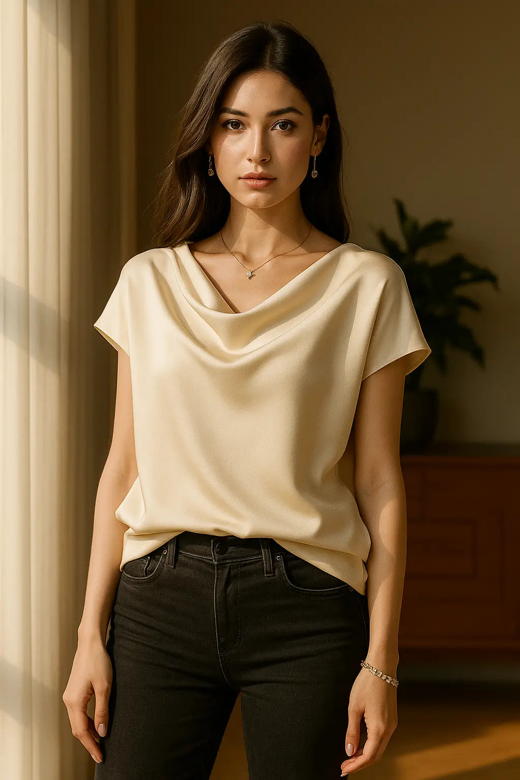 Silk T-shirt