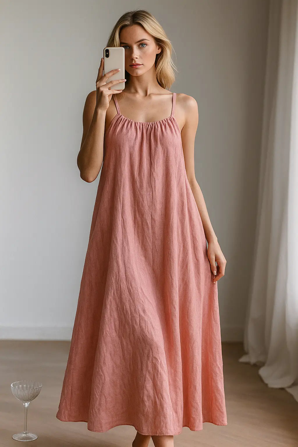 Dopamine Pink Smudged Dress