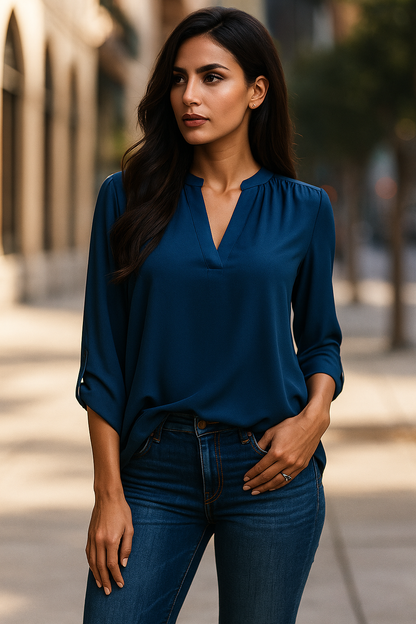 Luna V-Neck Blouse