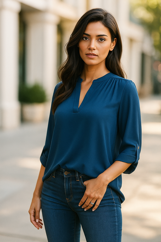 Luna V-Neck Blouse