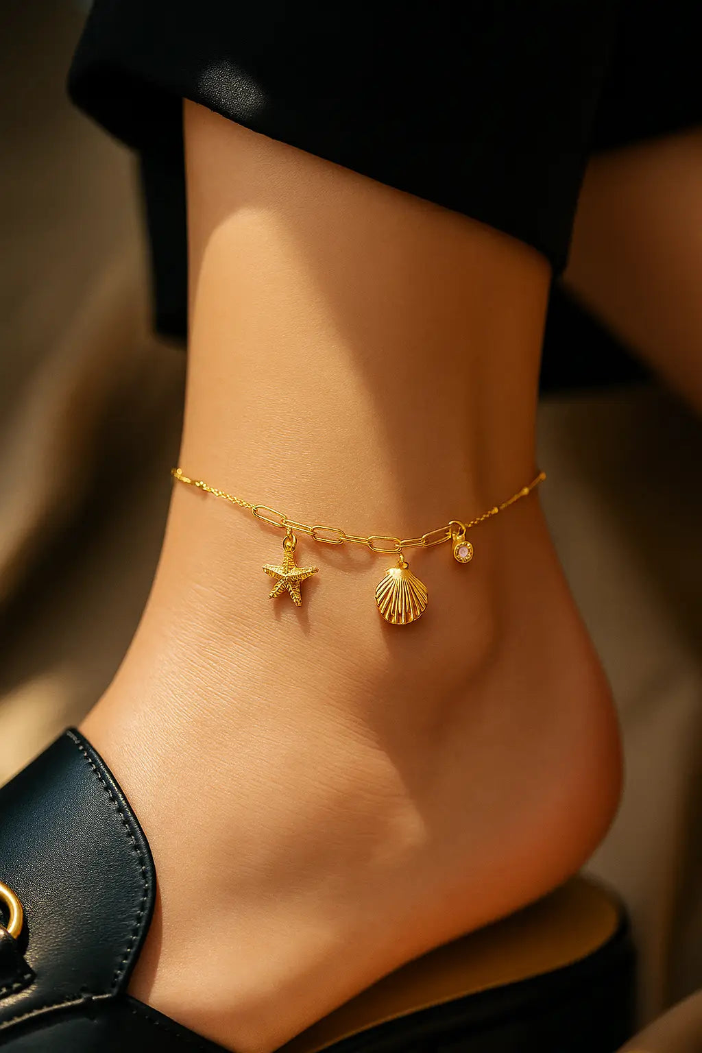 Starfish Shell Stainless Steel Necklace