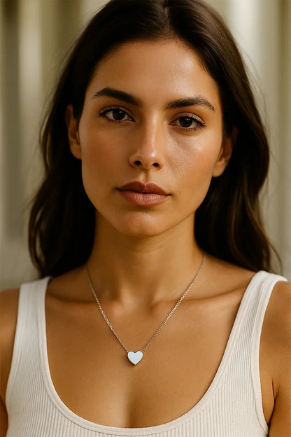 Gold Heart Stainless Steel Necklace