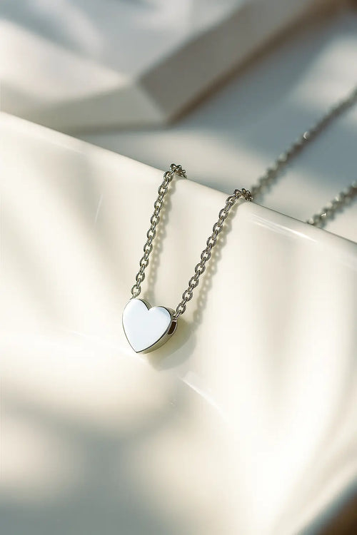 Gold Heart Stainless Steel Necklace